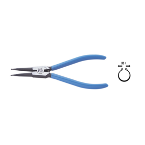 スナップリングプライヤ　シャフト用ストレート(軸用直爪)