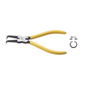 スナップリングプライヤ ホール用ベント(穴用曲爪)