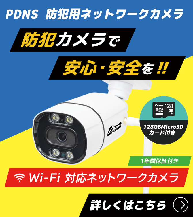 PDNS防犯用ネットワークカメラ